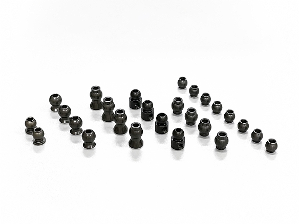 Lightweight alum. Ball set hard coated.